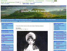 Tablet Screenshot of collectedworksofsriaurobindo.com